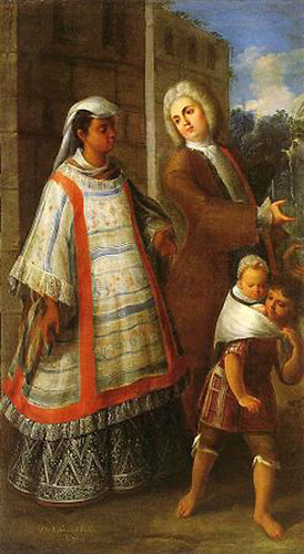 spaniard and indian produce mestizo